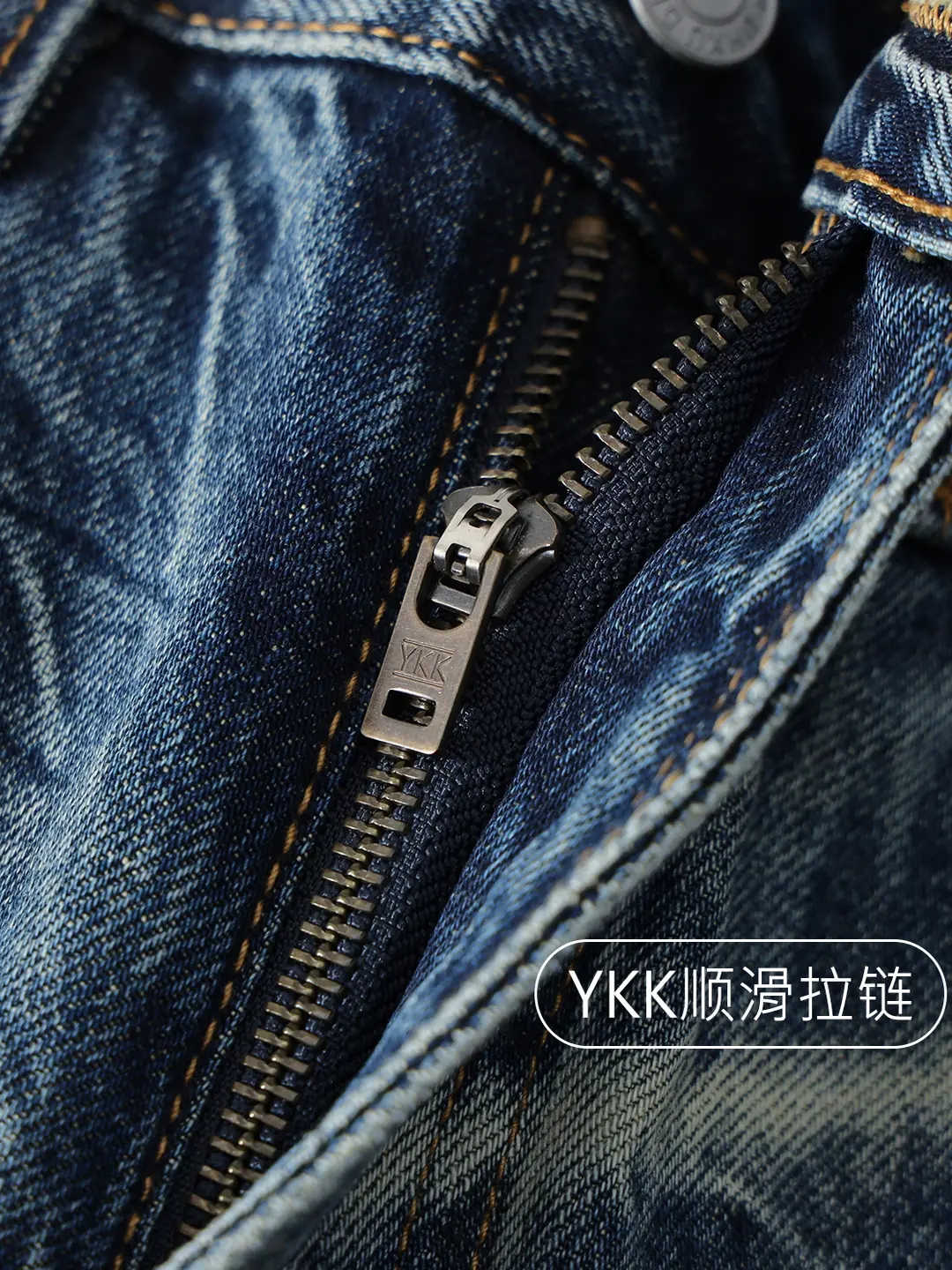 2025 Autumn New American Retro 15.2OZ Heavyweight Denim Jeans Men's High Street 100% Cotton Washed Old Straight Casual Pants