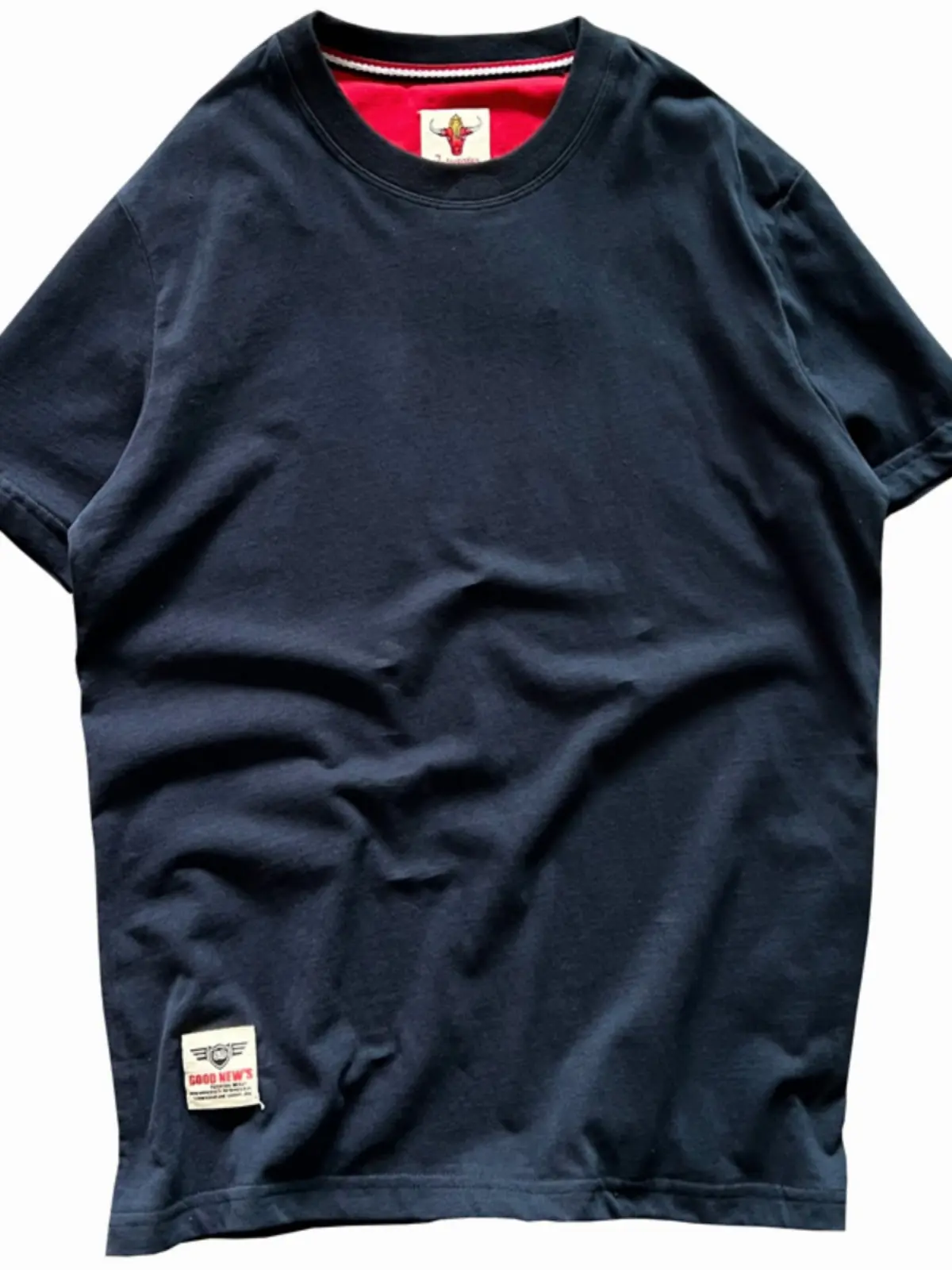 2026 Summer New American Retro 220g Short Sleeve O-neck Basic T-shirt Men's Fashion 100% Cotton Washed Casual Terry Cloth Tops