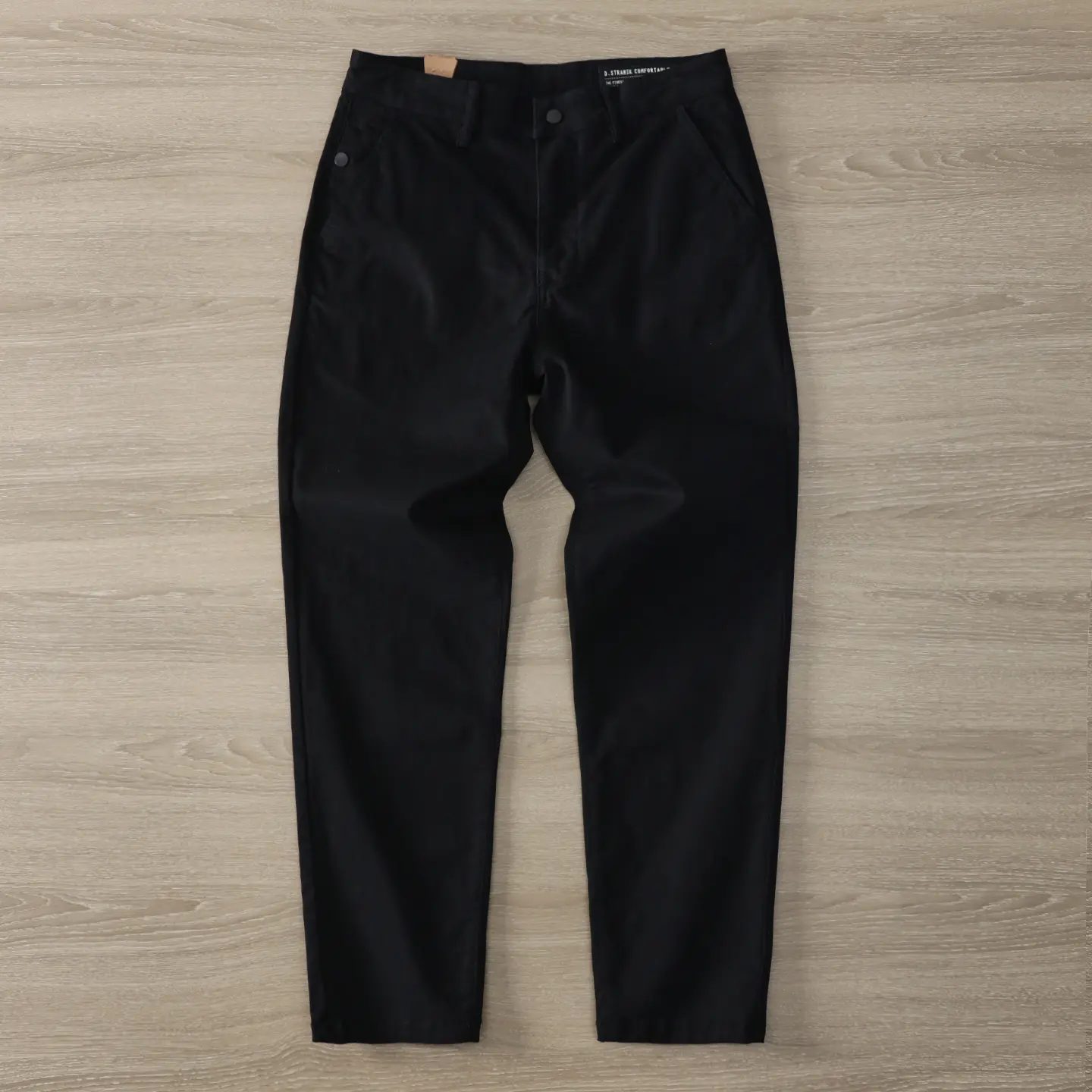 Spring Autumn New Japanese Retro Chino Casual Pants Men's Simple 98% Cotton Washed Micro Elastic Thick Loose Straight Trousers