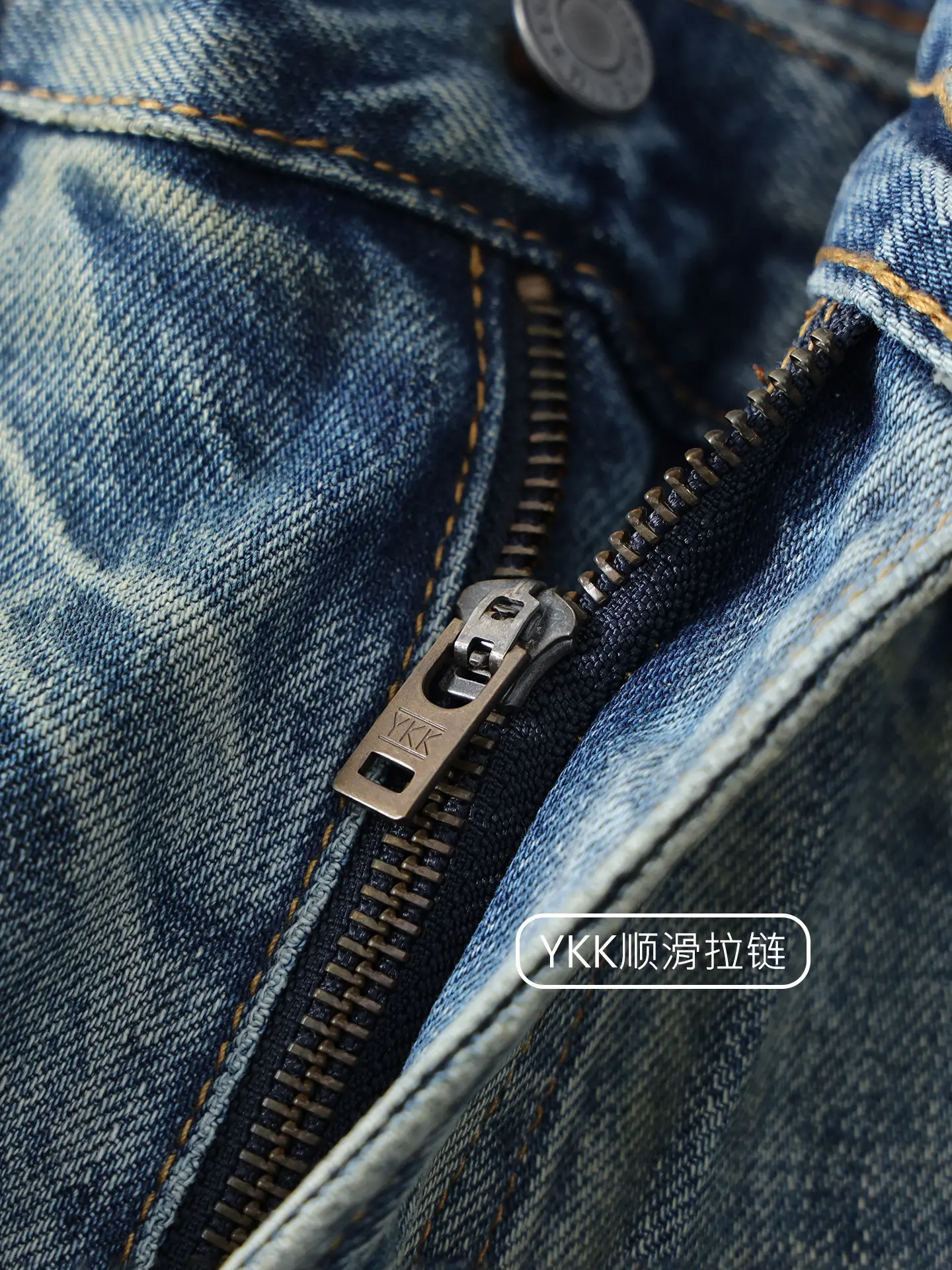 2026 Spring New American Retro 15.2OZ Heavyweight Holes Denim Jeans Men's Fashion 100% Cotton Washed Loose Straight Casual Pants