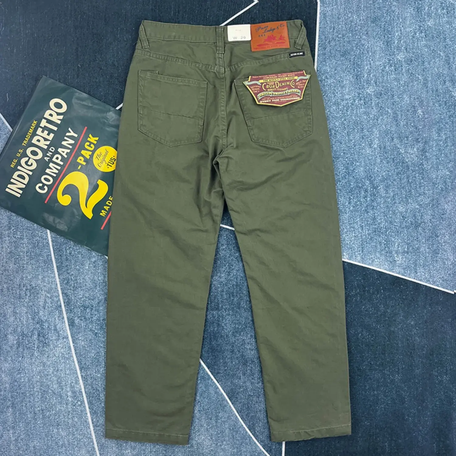 2026 Spring and Autumn New Japanese Retro Woven Twill Cargo Pants Men's Simple 100% Cotton Washed Old Straight Casual Trousers