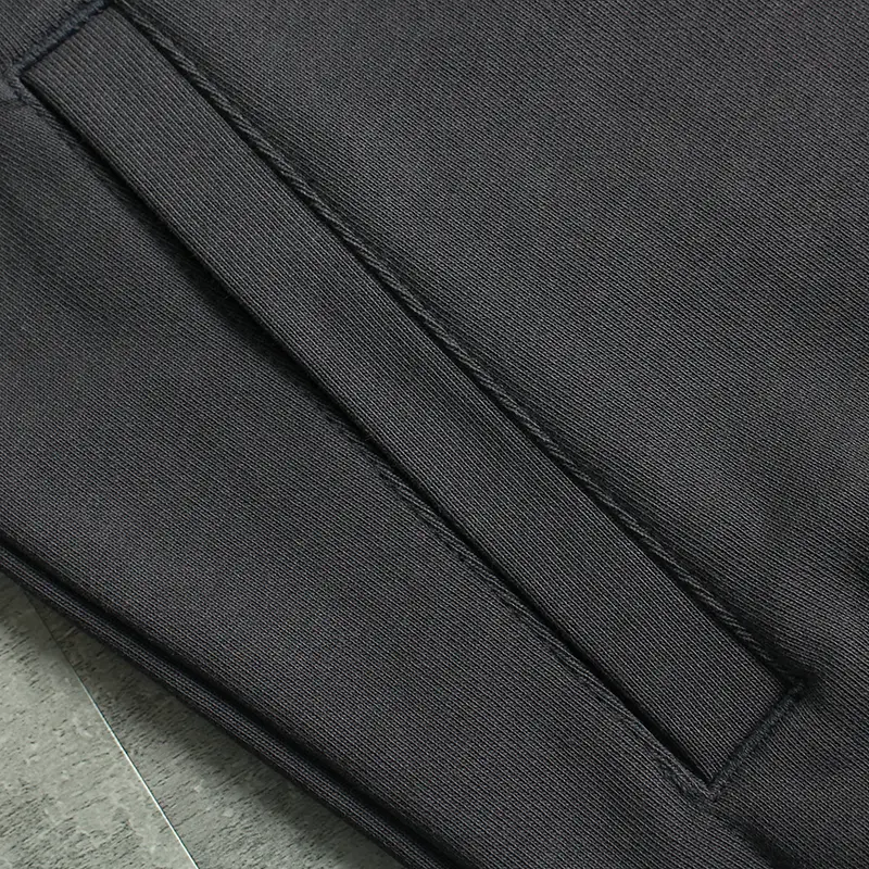 Autumn New American Retro Pullover Stand Collar Deck Hoodies Men's Fashion Washed Old Knitted Heavyweight Terry Cloth Jacket