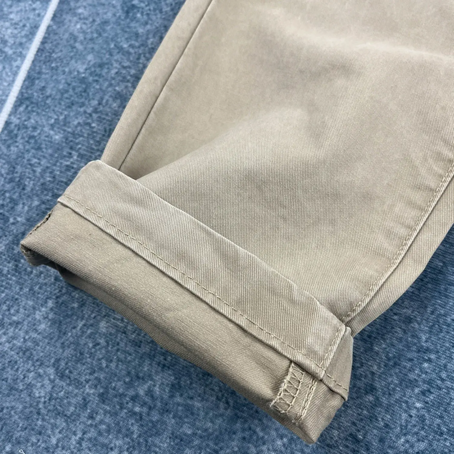 2026 Spring and Autumn New Japanese Retro Woven Twill Cargo Pants Men's Simple 100% Cotton Washed Old Straight Casual Trousers
