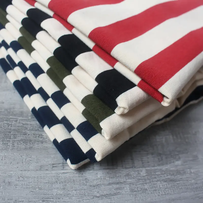 Summer New 230g American Retro Short Sleeve O-neck Navy Striped T-shirt Men's Fashion 100% Cotton Washed Heavyweight Casual Tops