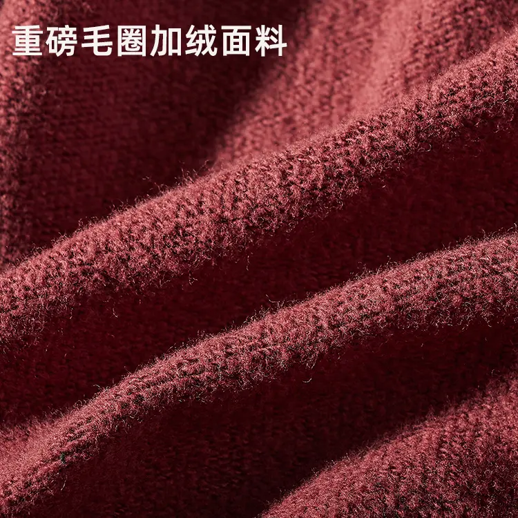 Autumn Winter American Retro Heavyweight Long Sleeved Hooded Hoodies Men's Fashion Thickened Velvet Casual Cardigan Sweatshirts