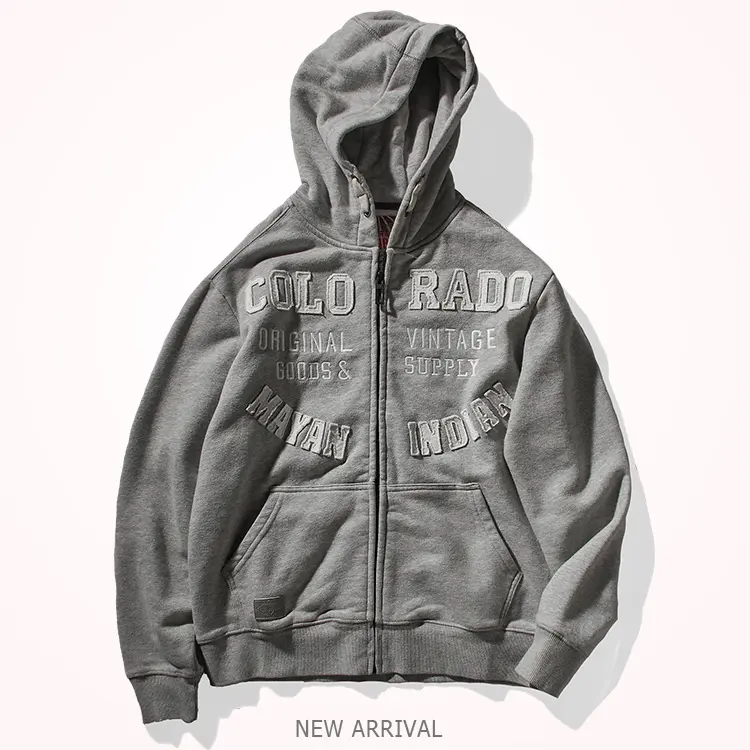 Autumn Winter American Retro Heavyweight Long Sleeved Hooded Hoodies Men's Fashion Thickened Velvet Casual Cardigan Sweatshirts