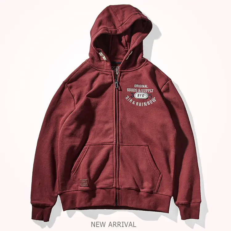 Autumn Winter American Retro Heavyweight Long Sleeved Hooded Hoodies Men's Fashion Thickened Velvet Casual Cardigan Sweatshirts