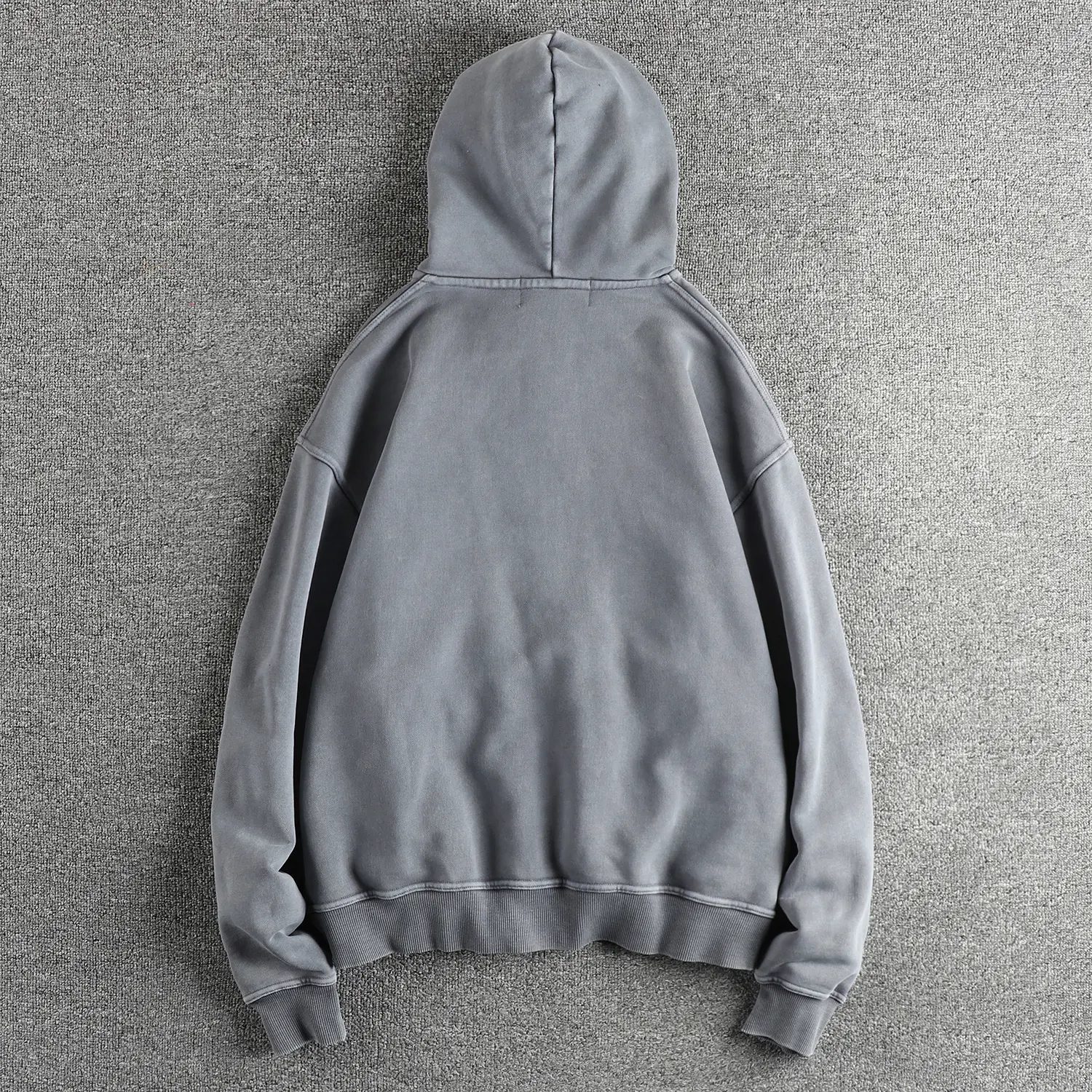 Autumn and Winter New American Retro Long Sleeve Hooded Hoodies Men's High Street 100% Cotton Washed Old Cardigan Casual Coat