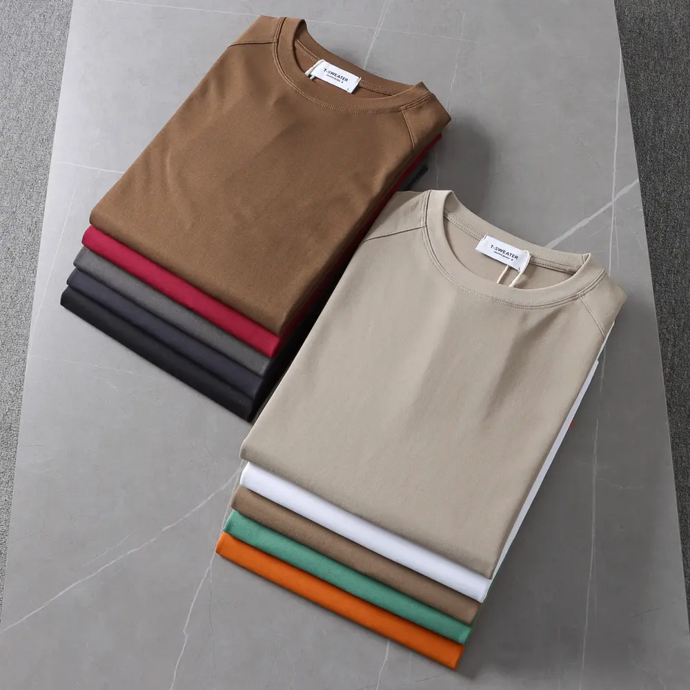 4864# 2024 Summer New American Retro Short Sleeve O-neck Solid Color T-shirt Men's Simple Washed Raglan Sleeve Casual Youth Tops