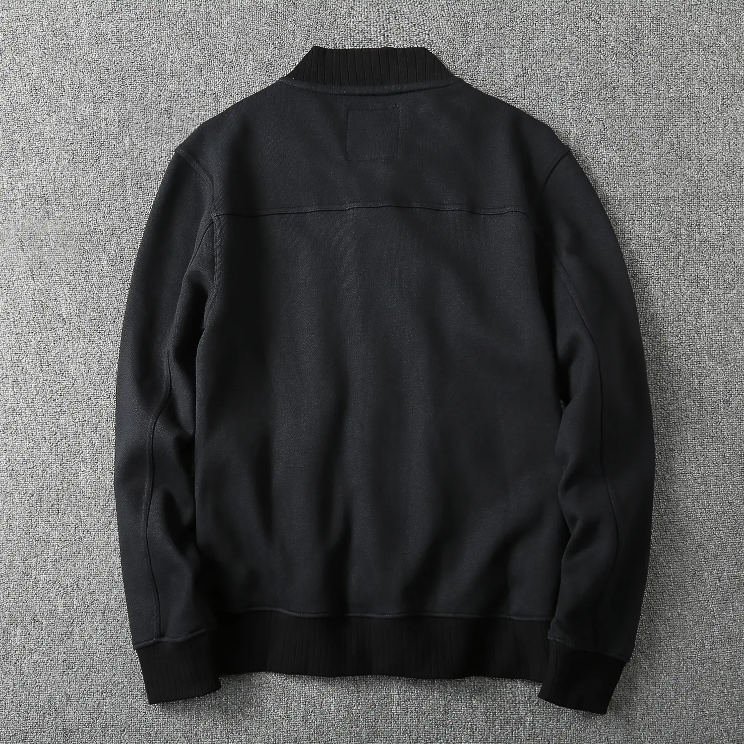 Autumn Winter New American Retro Baseball Collar Thickened Knitted Jacket Men's Military Style Pure Otton Washed Old Casual Coat