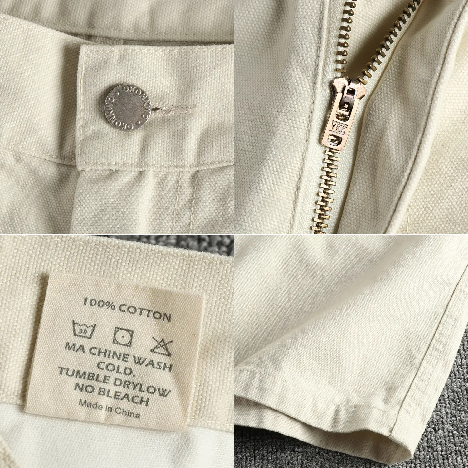 2025 Summer New American Retro 12OZ Canvas Cargo Shorts Men's Simple 100% Cotton Washed Old Straight Loose Casual 5-point Pants