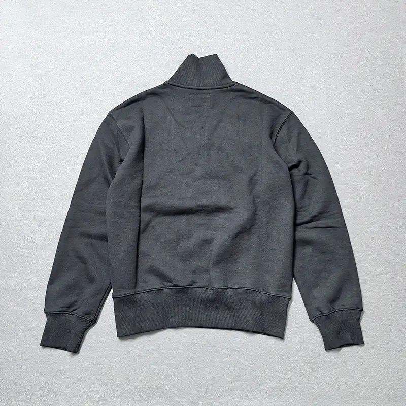 2025 Autumn New Heavyweight American Retro Motorcycle Suit Amekaji Thickened Stand Collar Sweatshirt Men's Letter Printed Coat