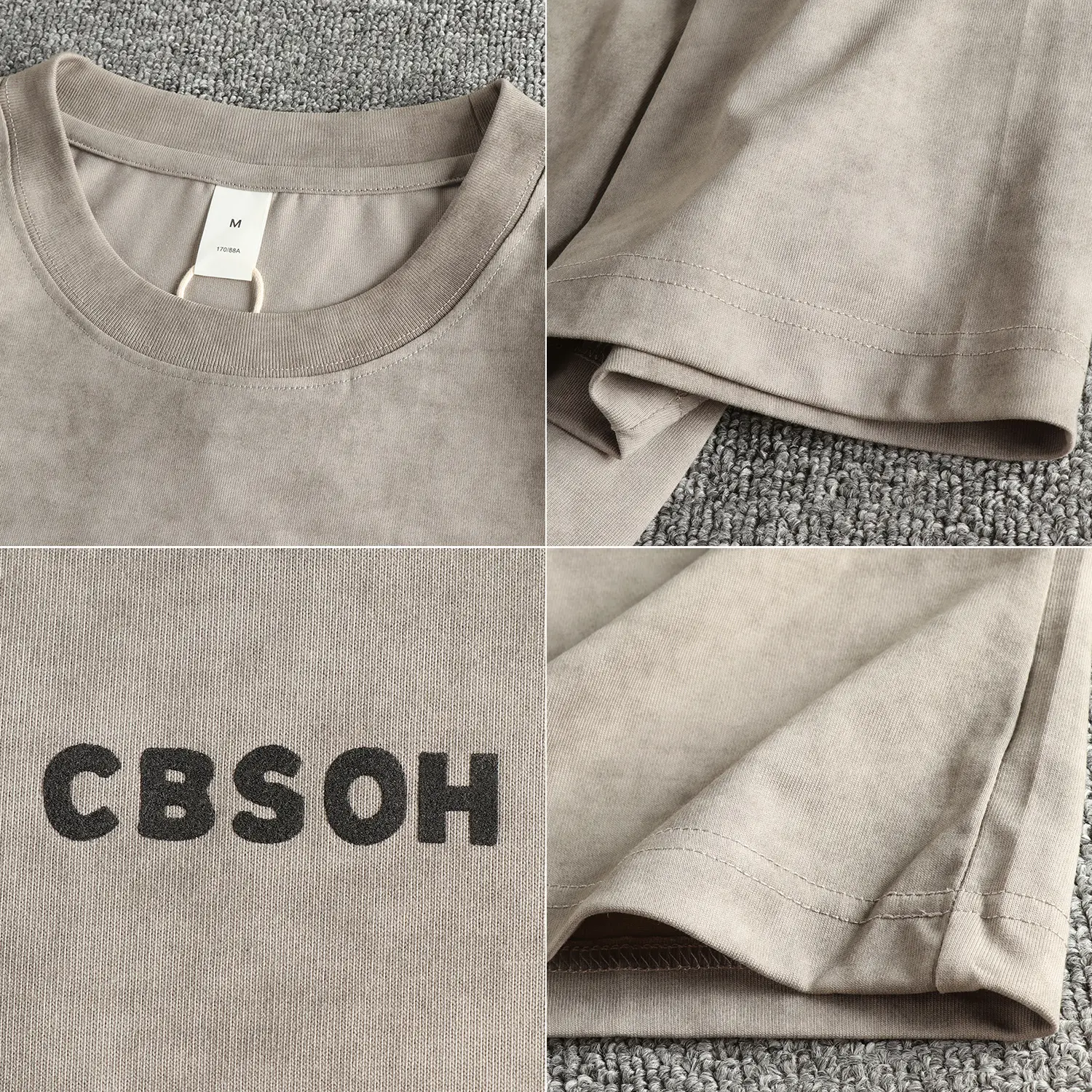 2025 Summer New American Retro Short Sleeve O-neck Whale Embroidery T-shirt Men's Simple 65% Cotton Washed Casual Loose Tops