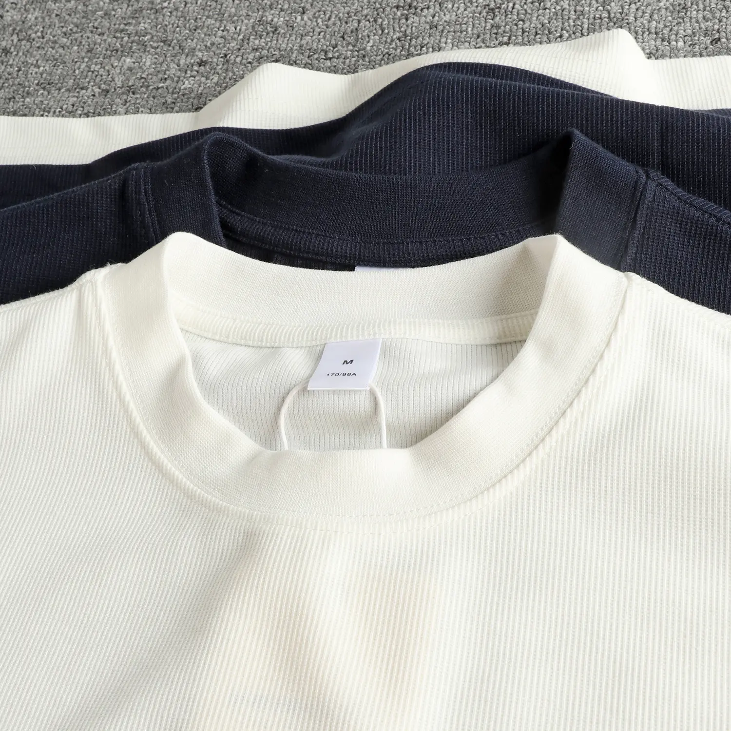 2025 Summer New Japanese Retro Short Sleeve O-neck Waffle Knitted Embroidery T-shirt Men's High Street Pocket Casual Loose Tops