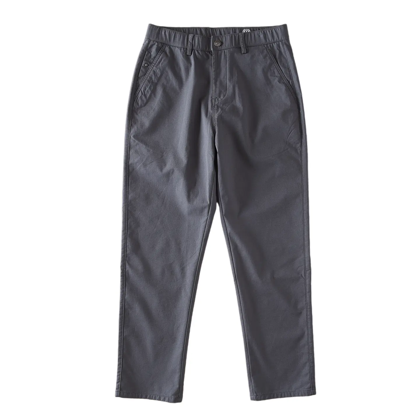 2277# Spring Autumn New American Retro Chino Casual Pants Men's Simple 97% Cotton Washed Micro Elastic Thick Straight Trousers