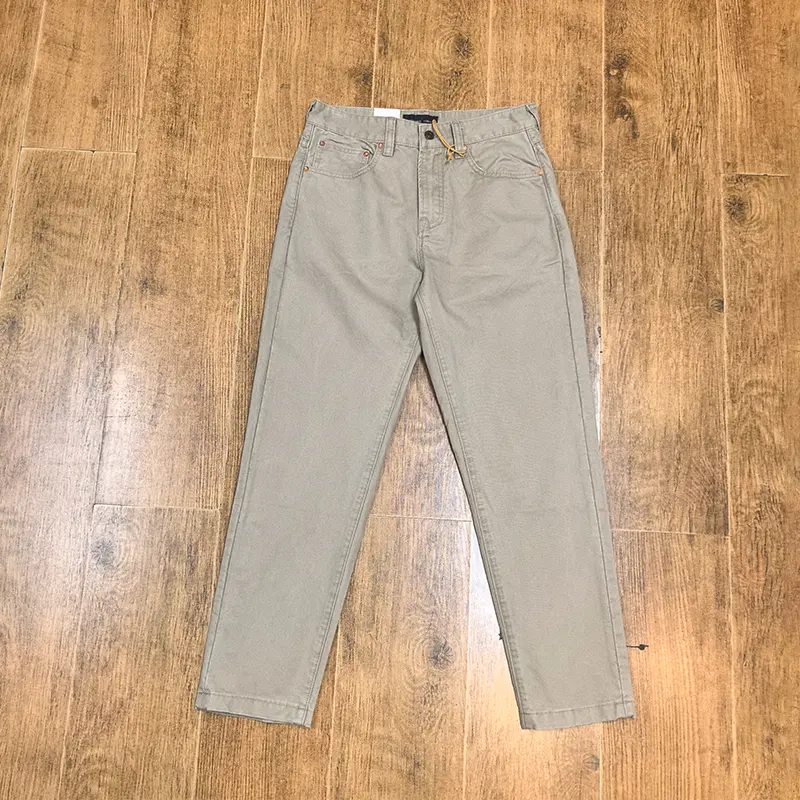 2026 Spring Autumn New American Retro Woven Twill Cargo Pants Men's Simple Amekaji 100% Cotton Washed Straight Casual Trousers