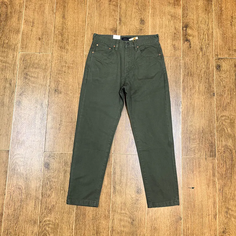 2026 Spring Autumn New American Retro Woven Twill Cargo Pants Men's Simple Amekaji 100% Cotton Washed Straight Casual Trousers