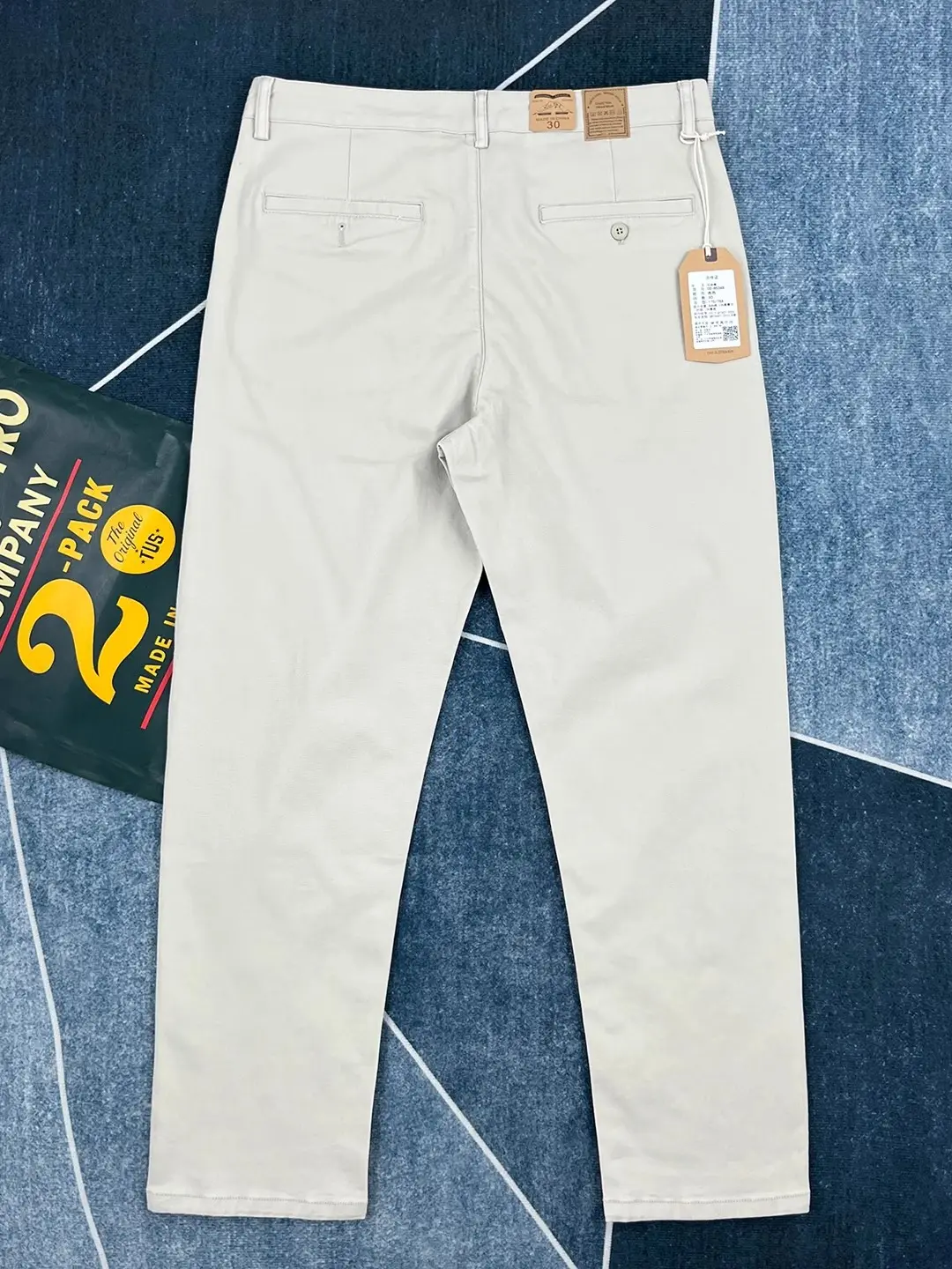 2025 Autumn New American Retro Woven Twill Casual Pants Men's Simple 84% Cotton Washed Micro Elastic Thick Straight Trousers