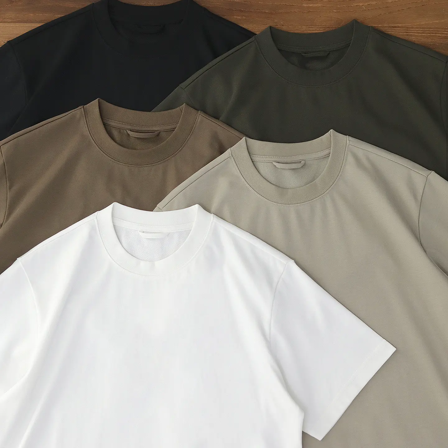 Summer Heavyweight Honeycomb Cool Quick-drying T-shirt Solid Color Sports Loose American Casual Short-sleeved O-neck Men's Tops