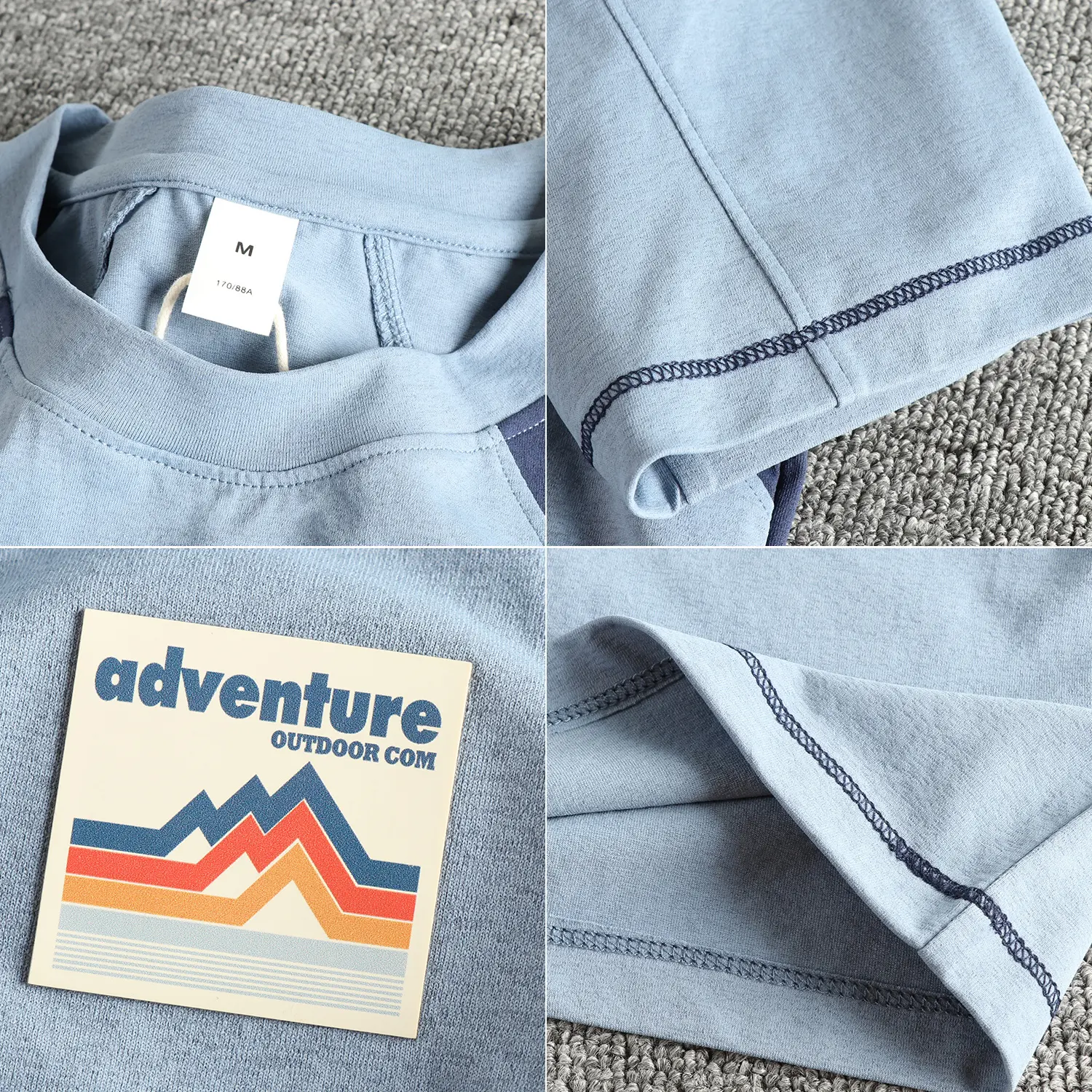 Summer New American Retro Short Sleeve O-neck Quick Drying Letter Printed T-shirt Men's 100% Nylon Casual Cooling Fabric Tops