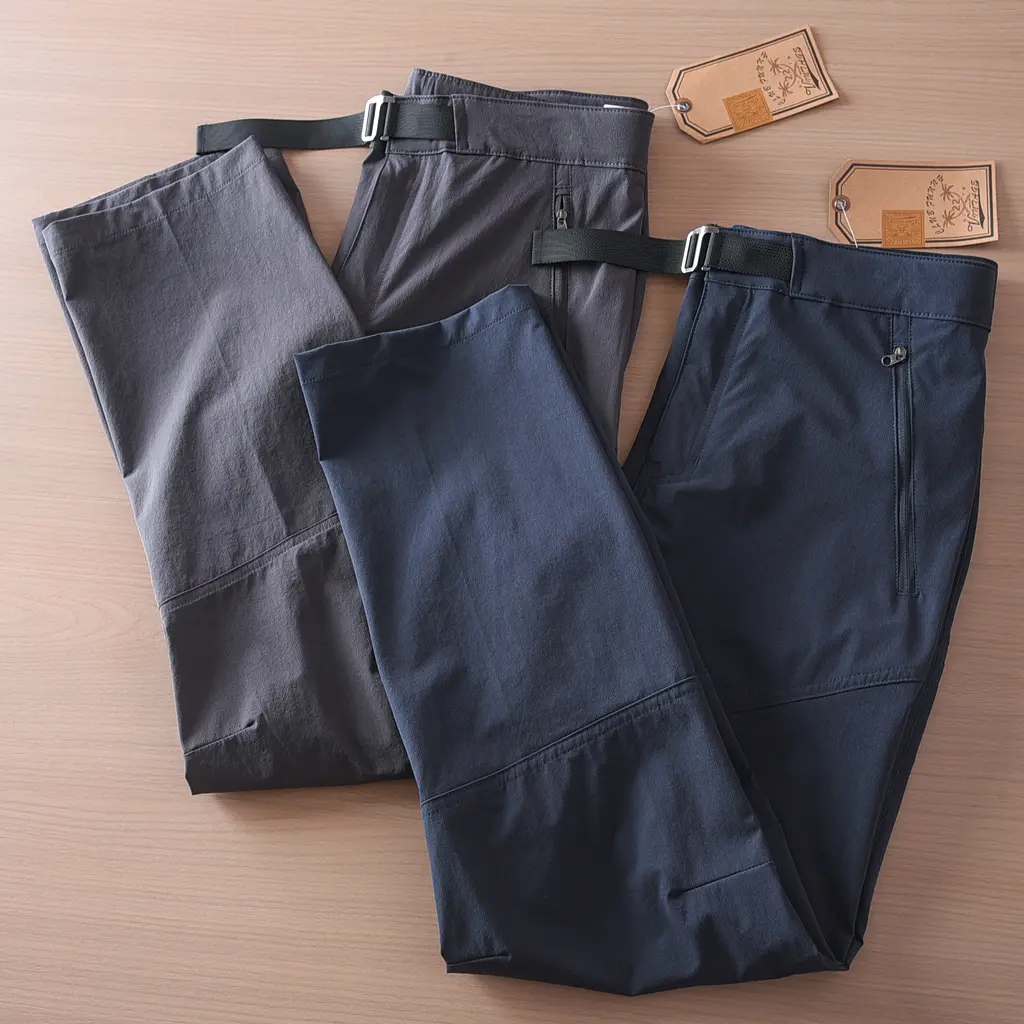 2025 Summer New American Retro Thin Quick-drying Elastic Cargo Pants Men's Outdoor Sports Comfortable Casual Straight Trousers