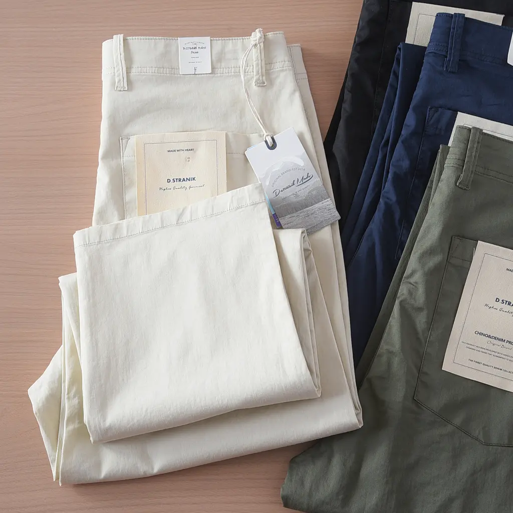 2025 Summer New American Retro Thin Micro Elastic Chino Cargo Pants Men's Simple 97% Cotton Washed Casual Straight Trousers