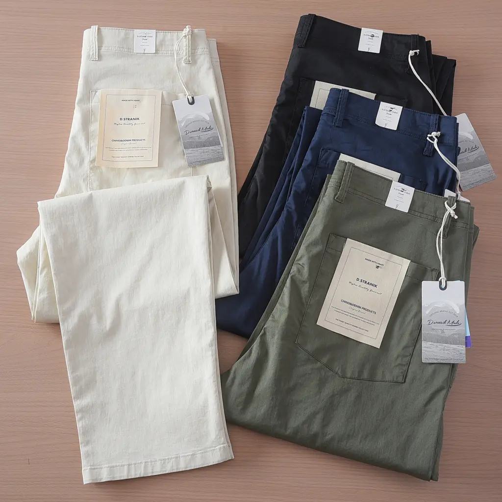 2025 Summer New American Retro Thin Micro Elastic Chino Cargo Pants Men's Simple 97% Cotton Washed Casual Straight Trousers