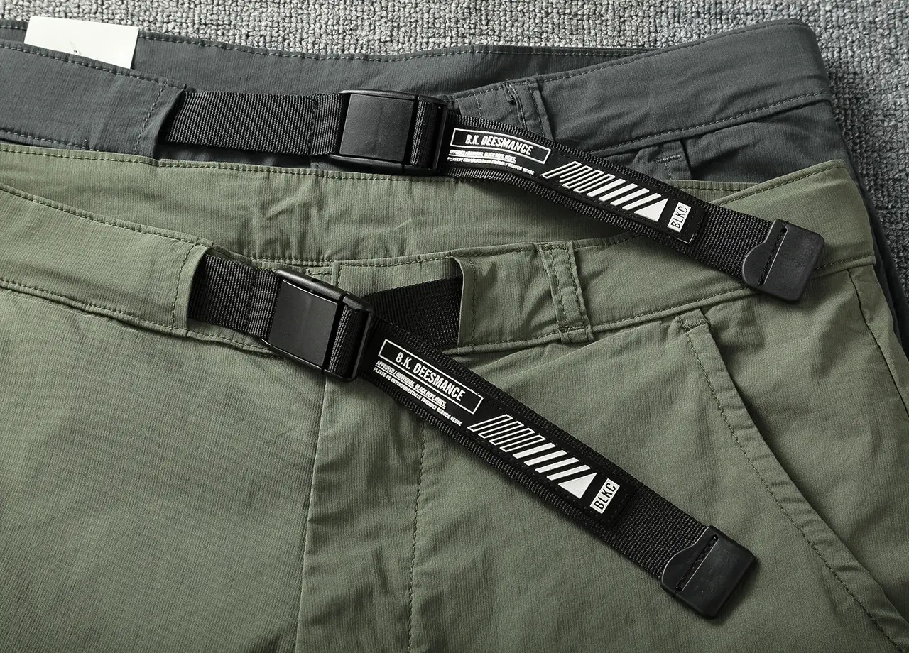 2025 Summer New American Retro Thin Quick-drying Stretch Cargo Pants Men's Outdoor 97% Nylon Casual Sport Slim Straight Trousers