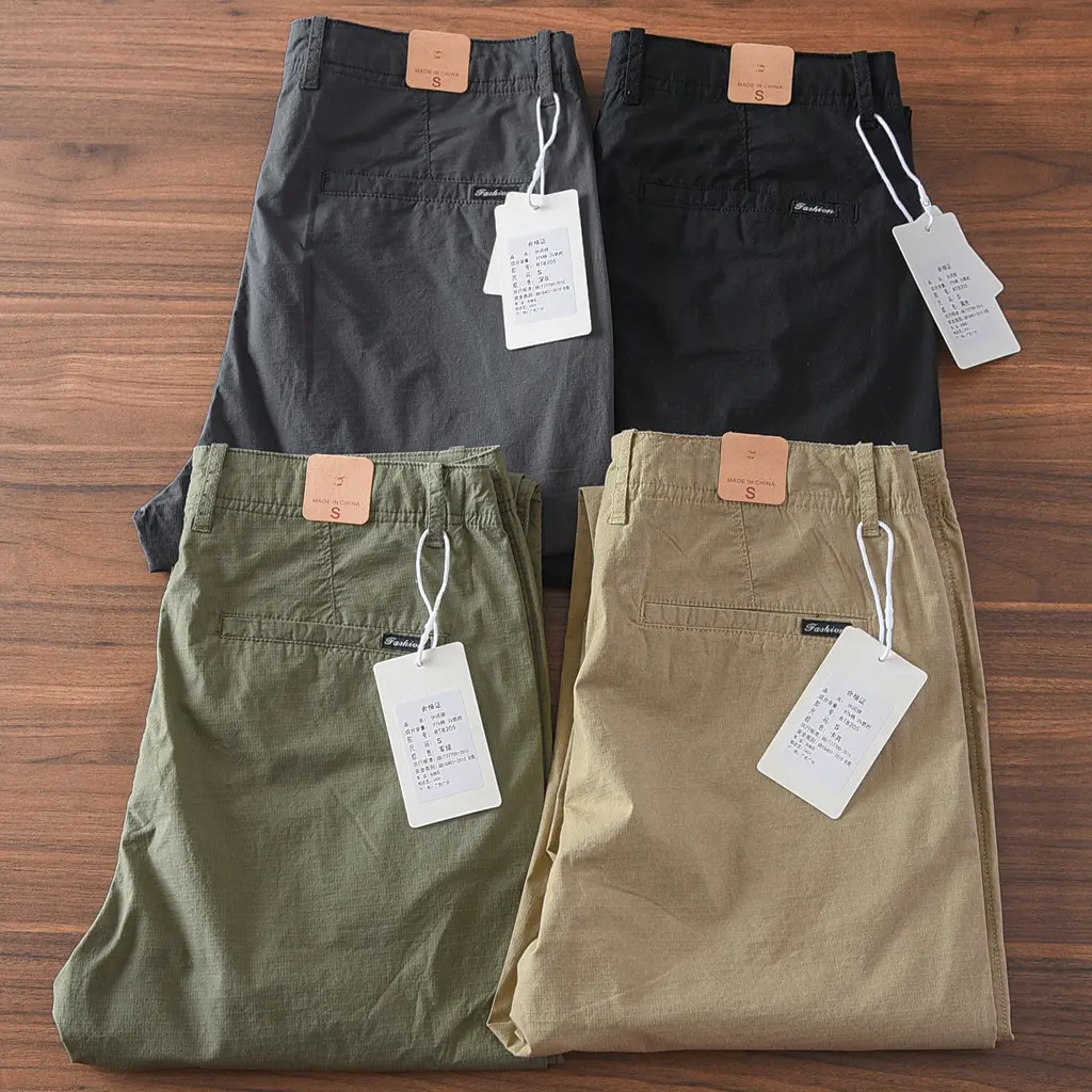 2025 Summer New American Retro Thin Quick-drying Ice Silk Stretch Pants Men's Simple Chino Business Casual Straight Trousers