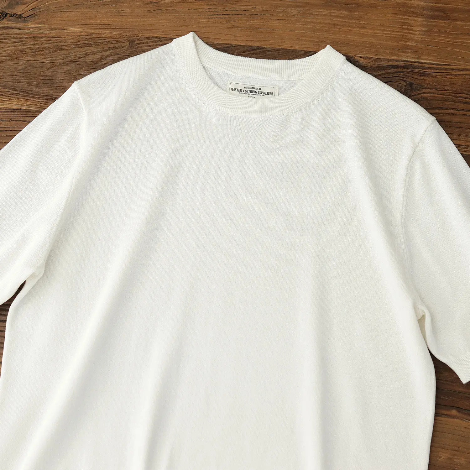2025 Summer New American Retro Short Sleeve O-neck Solid Color Knitted T-shirt Men's Simple Fashion Amekaji Business Casual Tops