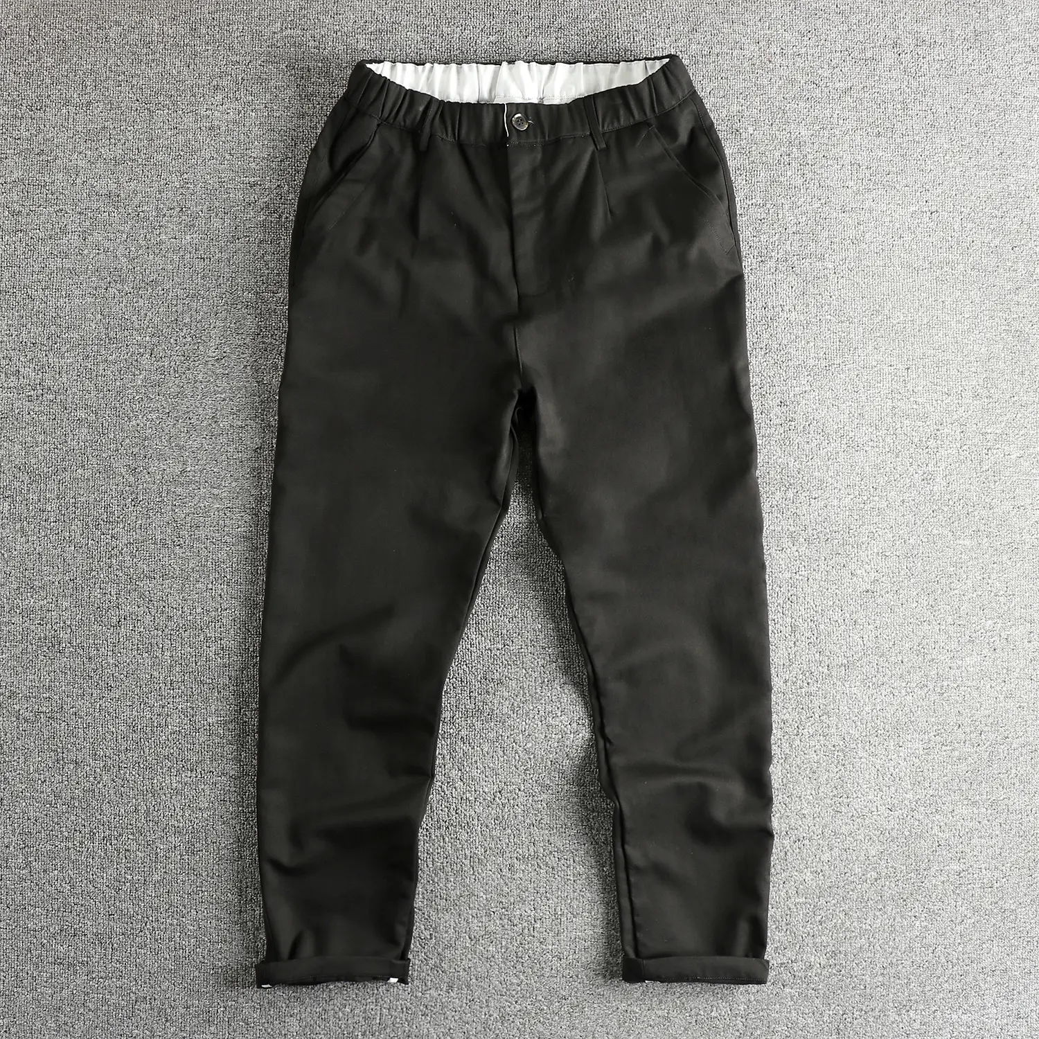 2025 Spring and Summer New American Retro 280G Woven Cool Feeling Casual Pants Men's Simple Straight Loose Tapered Trousers