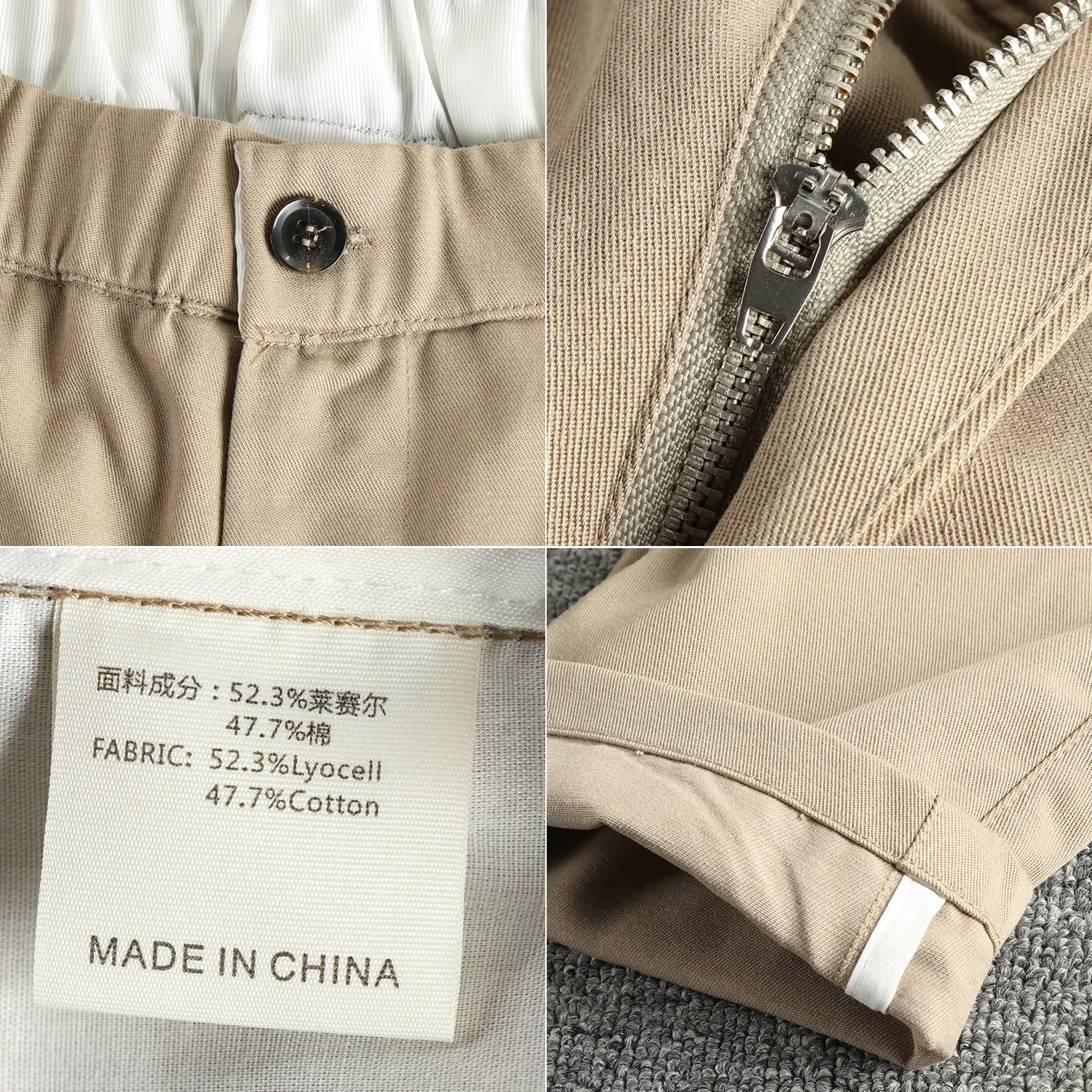 2025 Spring and Summer New American Retro 280G Woven Cool Feeling Casual Pants Men's Simple Straight Loose Tapered Trousers