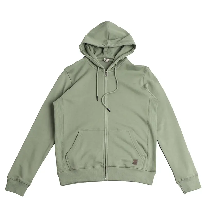 2025 Spring New Korea Retro Long Sleeve Hooded Cardigan Hoodies Men's Fashion 100% Cotton Washed Loose Casual Sports Sweatshirts