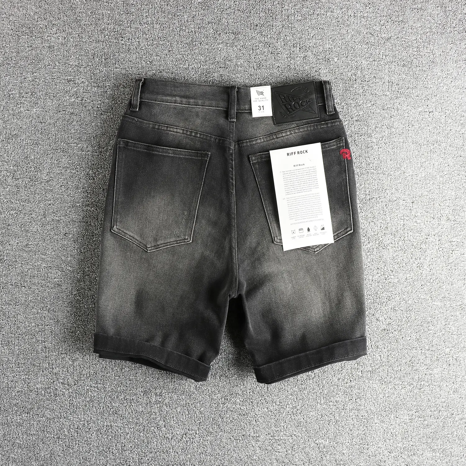 2025 Summer New American Retro Denim Cargo Shorts Men's Fashion 70% Cotton Washed Make Old Loose Straight Casual 5-point Pants