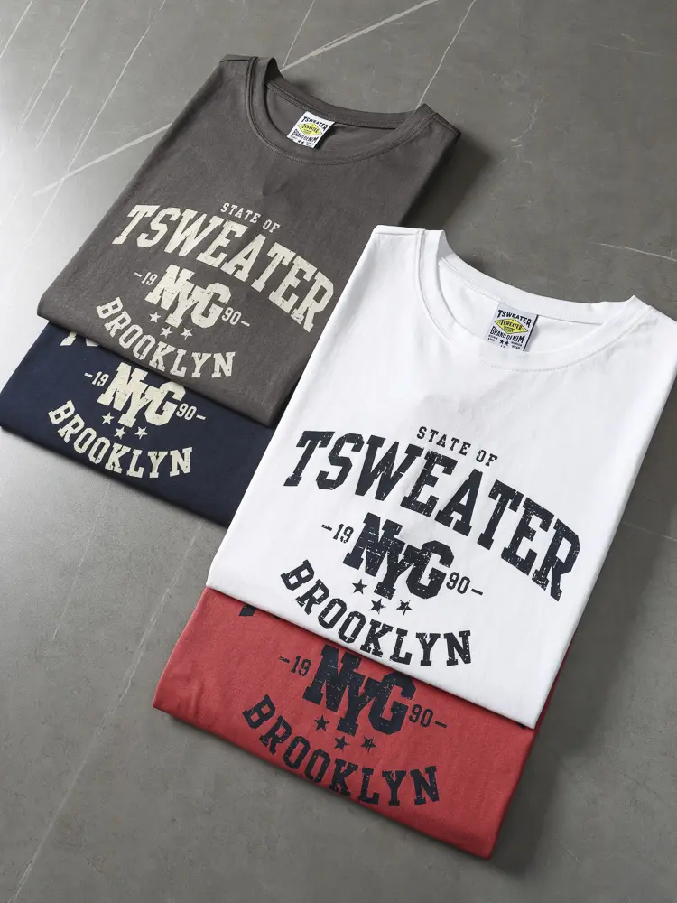 2025 Summer New American Retro Sleeveless O-neck Letter Printed T-shirt Men's Fashion 100% Cotton Basketball Sports Casual Vest