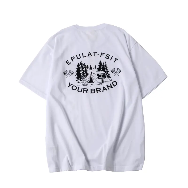 Summer New Japanese Retro Short Sleeve O-neck Letter Printed T-shirt Men's Fashion 100% Cotton Washed Youth Casual Sport Tops