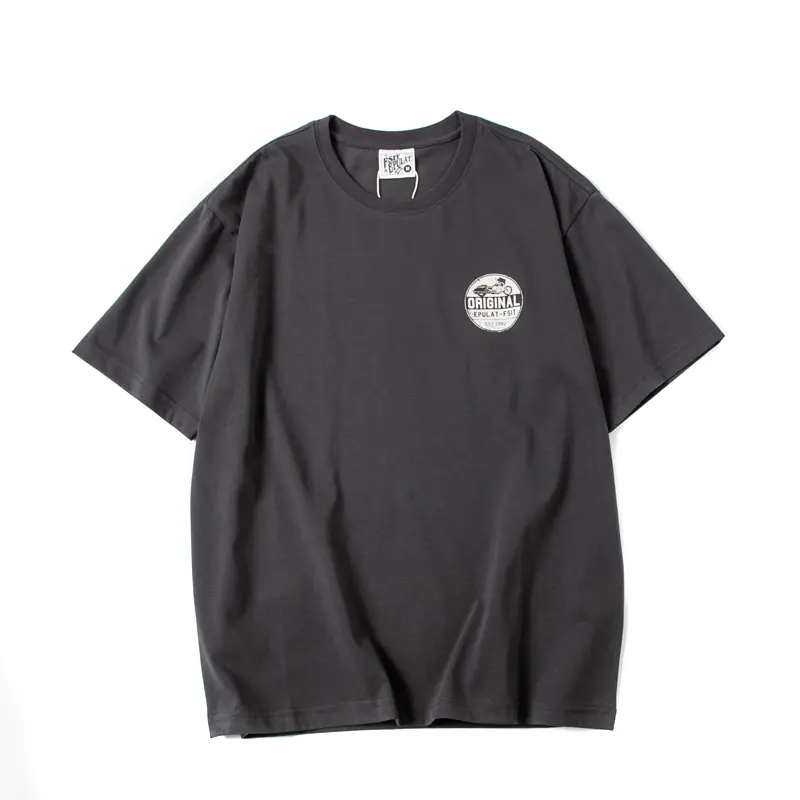 Summer New Japanese Retro Short Sleeve O-neck Letter Printed T-shirt Men's Fashion 100% Cotton Washed Youth Casual Sport Tops