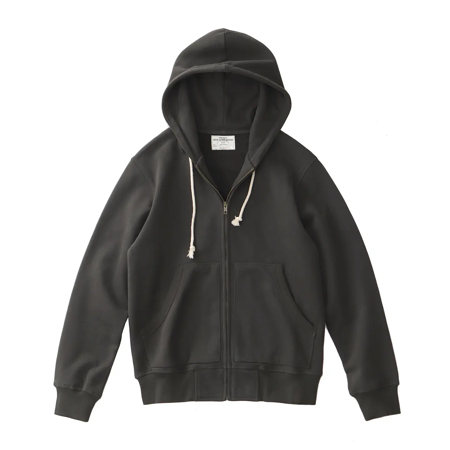 Autumn and Winter Japanese Retro 500g Heavyweight Long Sleeved Hooded Hoodies Men's 100% Cotton Thick Sport Casual Cardigan Coat