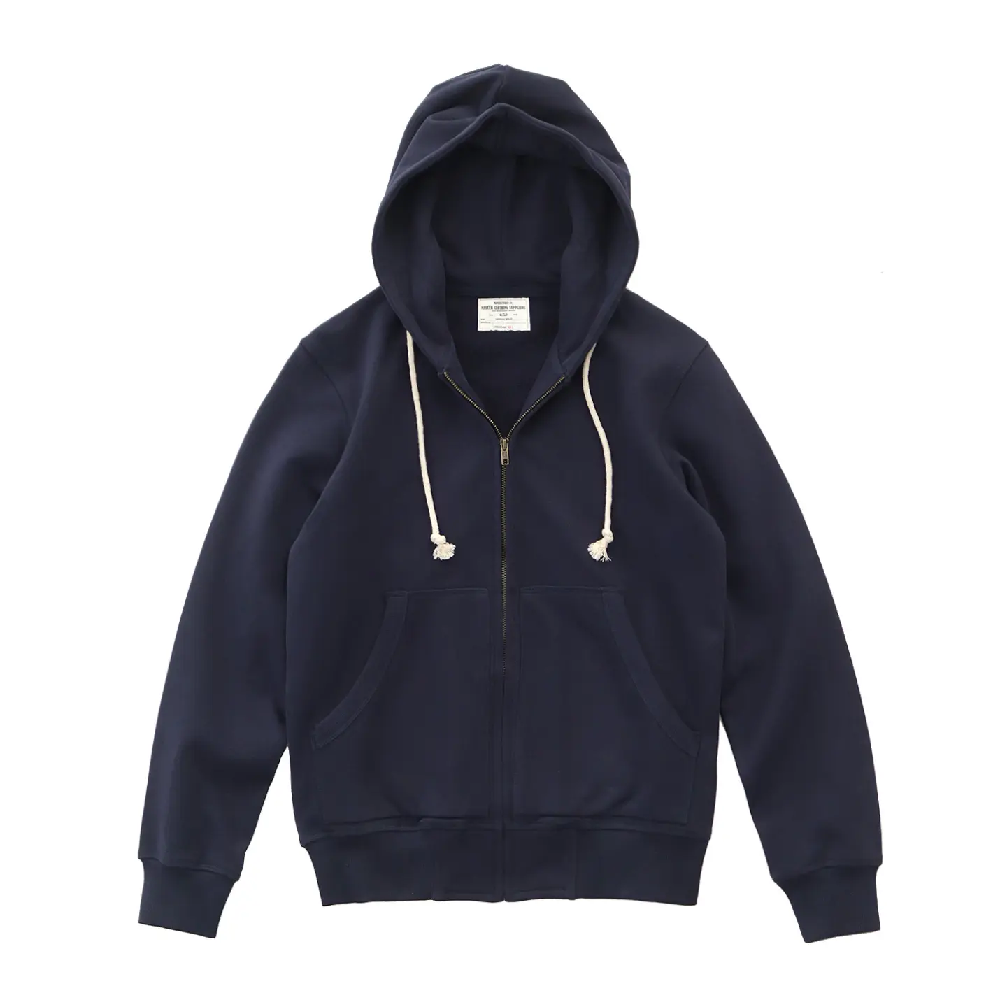 Autumn and Winter Japanese Retro 500g Heavyweight Long Sleeved Hooded Hoodies Men's 100% Cotton Thick Sport Casual Cardigan Coat