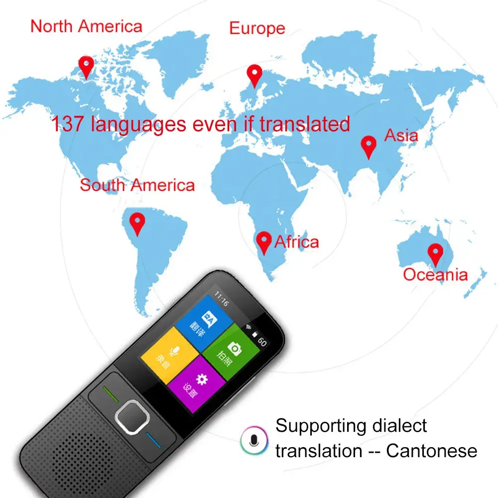 Newest Upgrade 137 Language Translator Smart Translator T10 Offline translator Real-time language translator Portable Traduttore