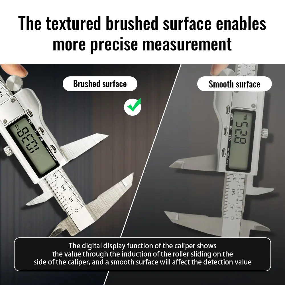 TON09 6-Inch 150mm Stainless Steel Electronic Digital Vernier Caliper Metal Micrometer Measuring