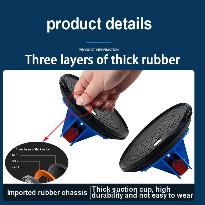 2025 New 2 PCS Vacuum Suction Cup 8 Inch 250kg Carrying Capacity Heavy Strong Suction Puller for Tile Glass Floor Lifting Tools