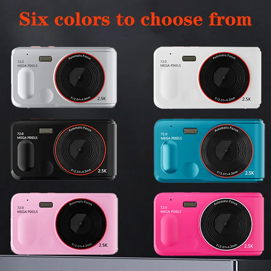 HD 1080P 2.4 inch digital Camera Rechargeable Cameras with 16x Zoom Compact Camera 72MP Cameras for kids Beginner Camera