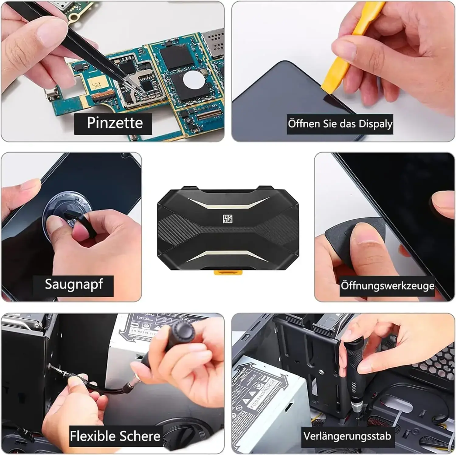 JAKEMY JM-8183 145 In 1 Precision Screwdriver Set Hex Phillips Magnetic CR-V Bits For iPhone PC Professional Repair Hand Tools