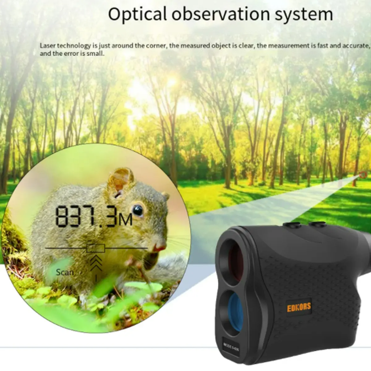 450M HD Laser Rangefinder For Golf Hunting Range Finder Distance Measuring Telescope With High Precision Flag Pole Locking