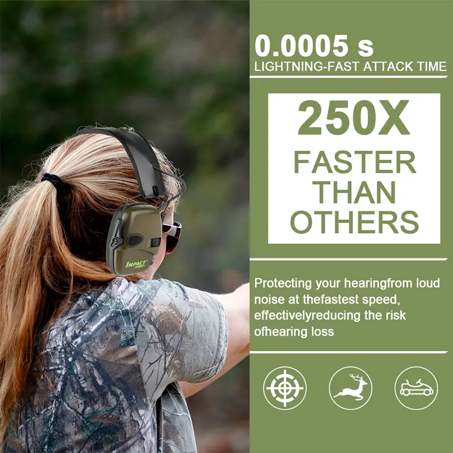 Tactical Electronic Shooting Earmuff Case Anti-noise Headphone Sound Amplification Hearing Protection Headset Foldable Earmuffs