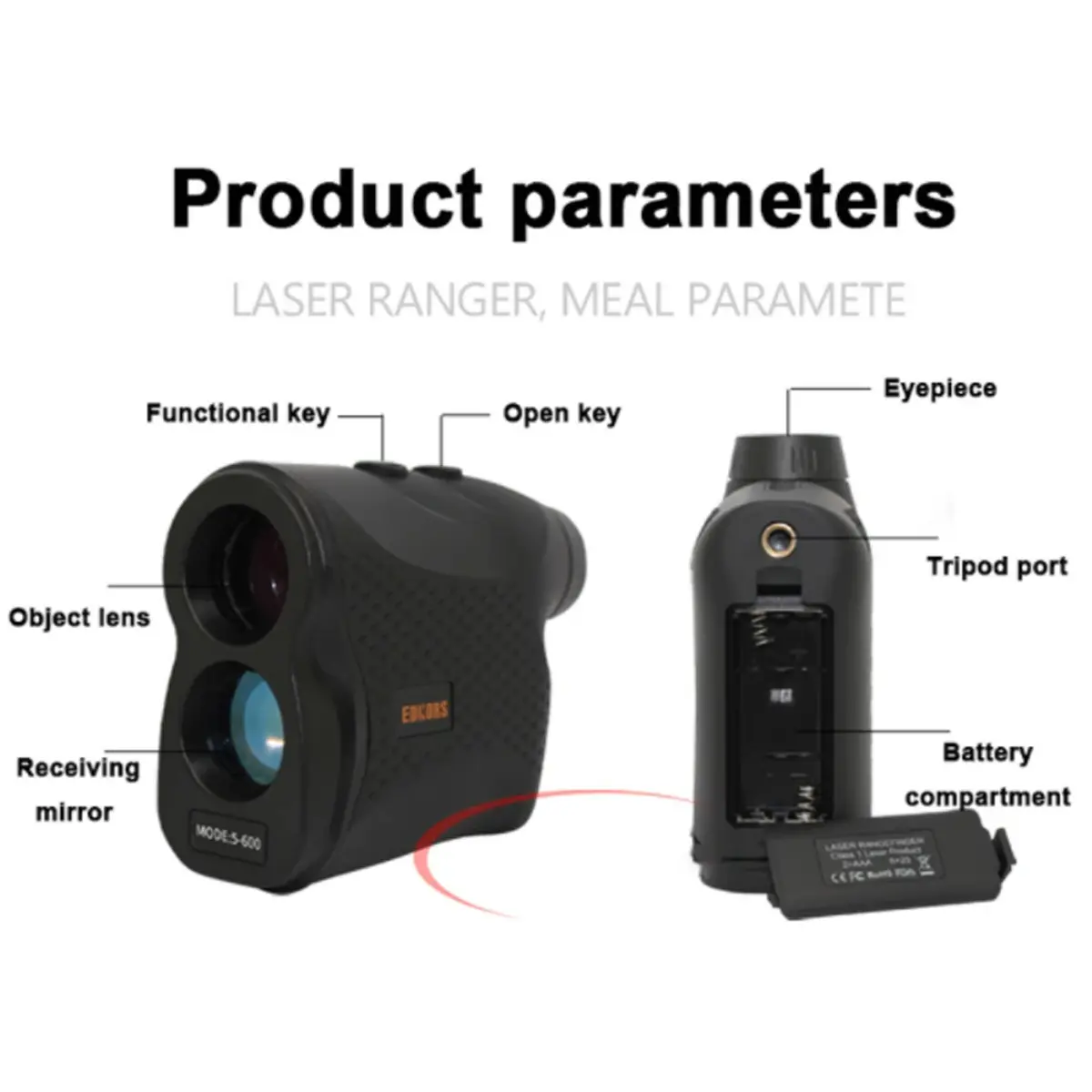 450M HD Laser Rangefinder For Golf Hunting Range Finder Distance Measuring Telescope With High Precision Flag Pole Locking