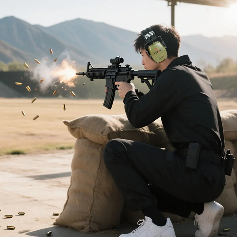2025 New Earmuffs Active Headphones for Shooting Hearing Protection Ear Protect Noise Reduction Hunting Headphone