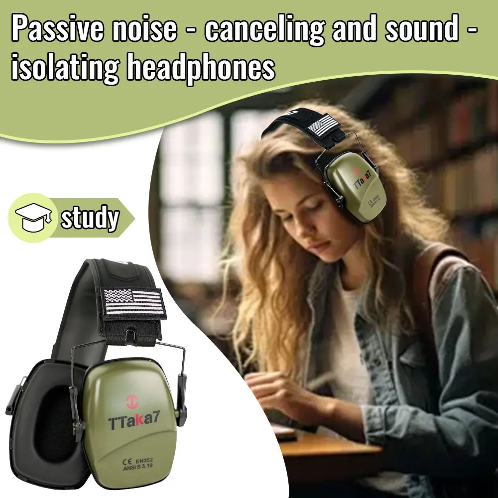 2025 New Earmuffs Active Headphones for Shooting Hearing Protection Ear Protect Noise Reduction Hunting Headphone