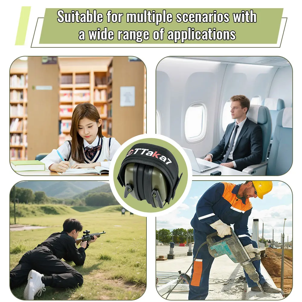 2025 New Earmuffs Active Headphones for Shooting Hearing Protection Ear Protect Noise Reduction Hunting Headphone